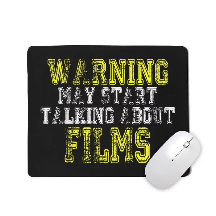 Film Fan Screen Funny Cinema Saying Cinephiles Mousepad