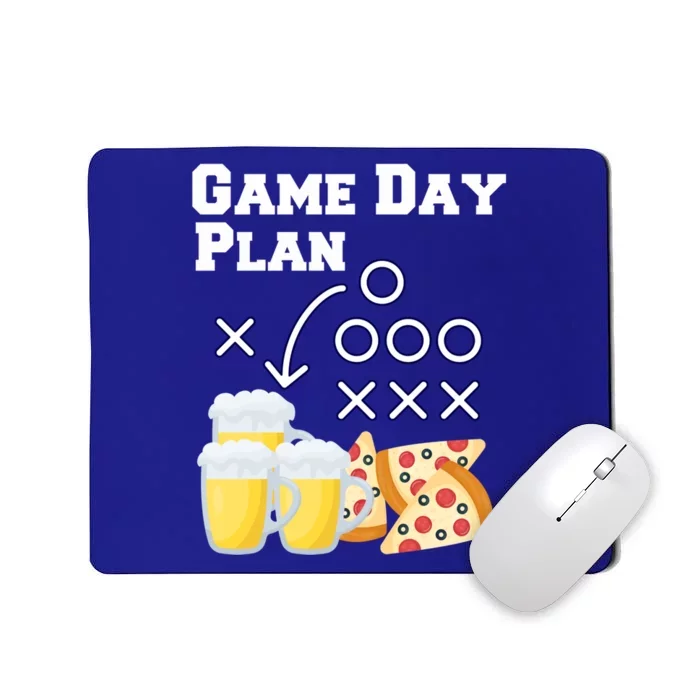 Funny Football Snacks Game Day Plan Gift Mousepad