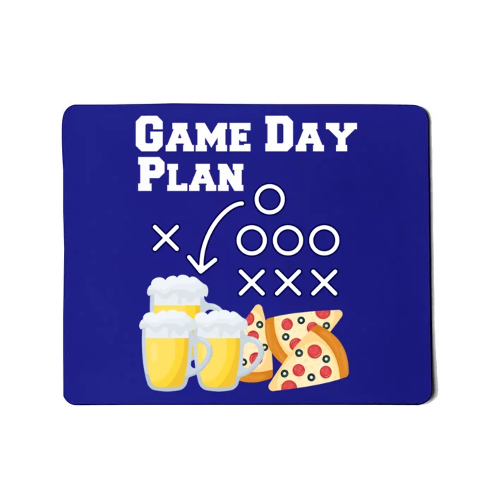 Funny Football Snacks Game Day Plan Gift Mousepad