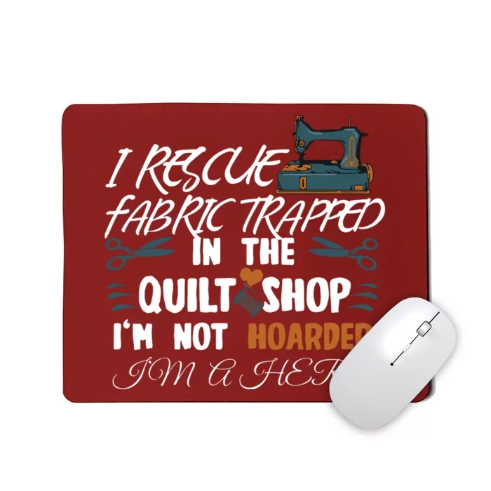 Funny Fabric Sewing Quilting Mousepad