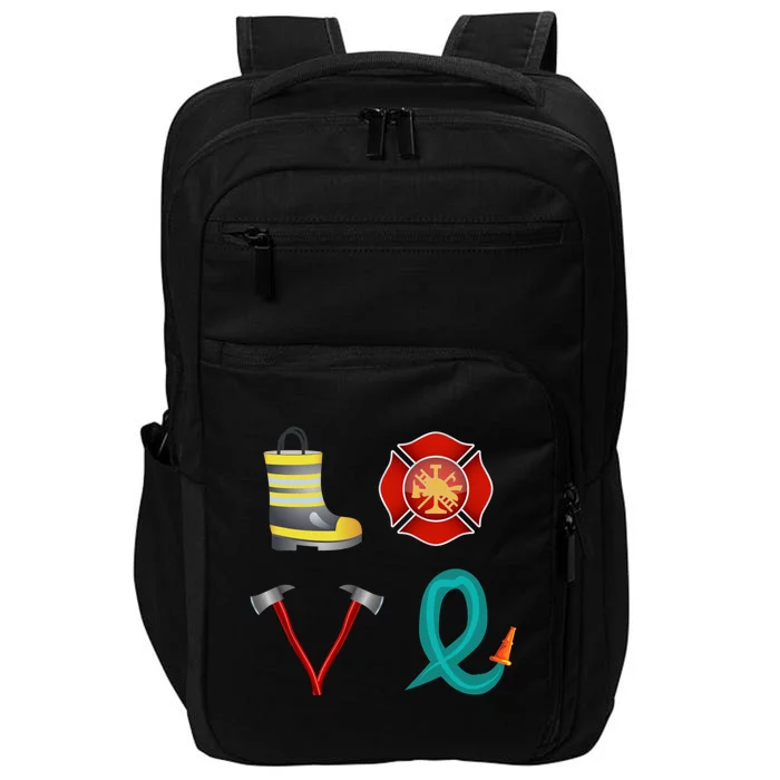 Funny Firefighter S Fire Funny Gift Valentine Great Gift Impact Tech Backpack