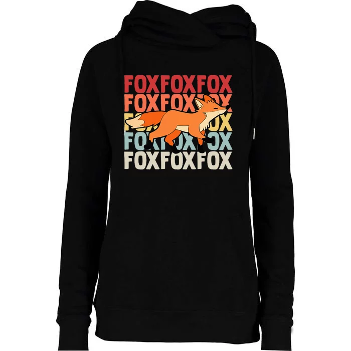 Fox Foxes Smart Womens Funnel Neck Pullover Hood