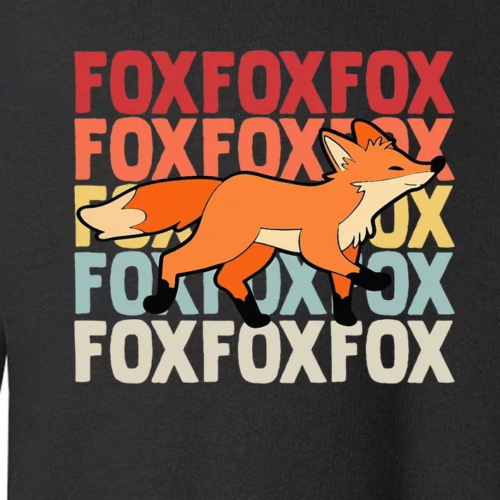 Fox Foxes Smart Toddler Sweatshirt