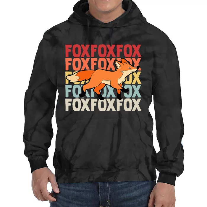 Fox Foxes Smart Tie Dye Hoodie