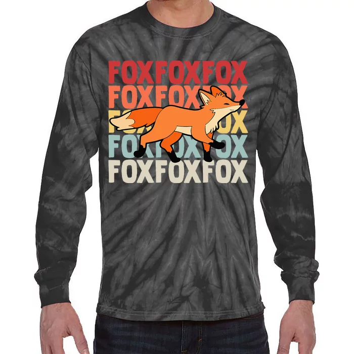 Fox Foxes Smart Tie-Dye Long Sleeve Shirt