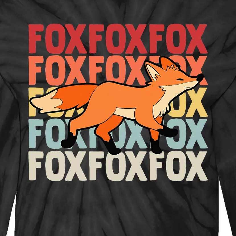 Fox Foxes Smart Tie-Dye Long Sleeve Shirt