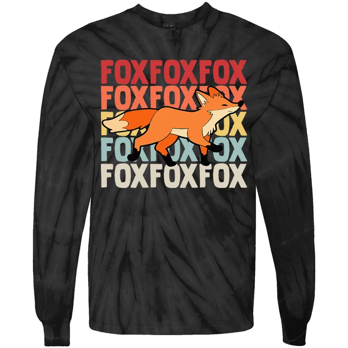 Fox Foxes Smart Tie-Dye Long Sleeve Shirt