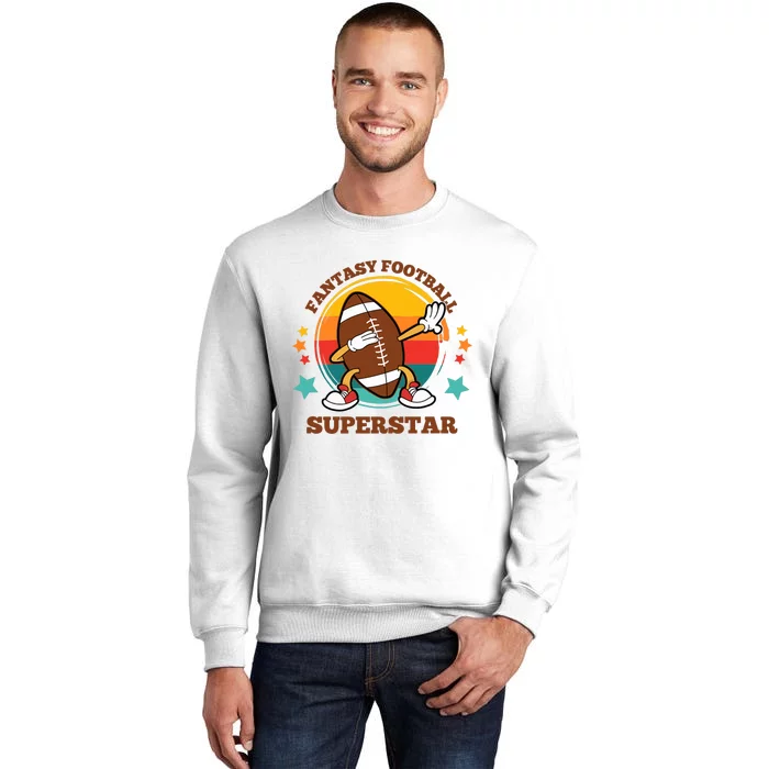 Fantasy Football Superstar Dabbing Football For Dad Son Sweatshirt