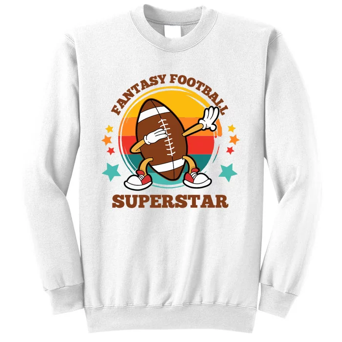 Fantasy Football Superstar Dabbing Football For Dad Son Sweatshirt