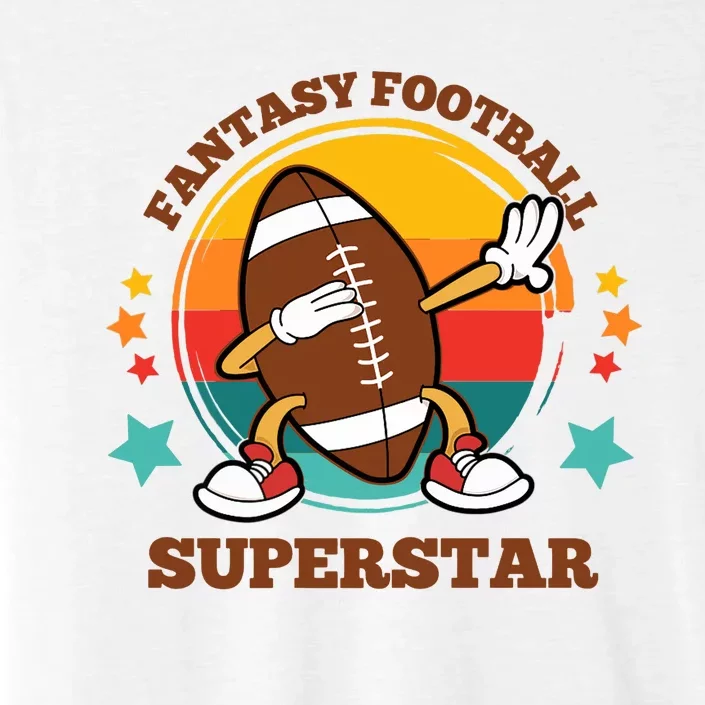 Fantasy Football Superstar Dabbing Football For Dad Son ChromaSoft Performance T-Shirt