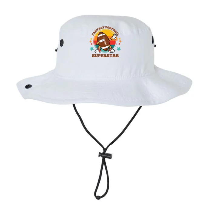 Fantasy Football Superstar Dabbing Football For Dad Son Legacy Cool Fit Booney Bucket Hat