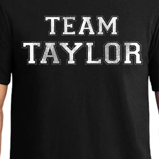 Funny Family Sports Team Taylor Last Name Pajama Set