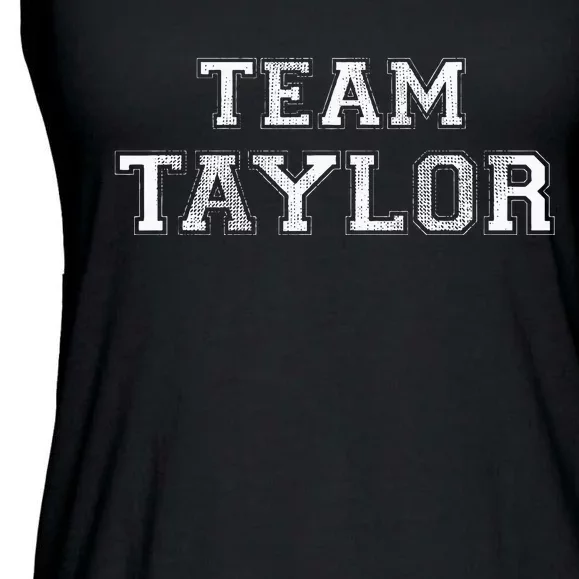 Funny Family Sports Team Taylor Last Name Ladies Essential Flowy Tank