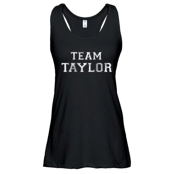 Funny Family Sports Team Taylor Last Name Ladies Essential Flowy Tank