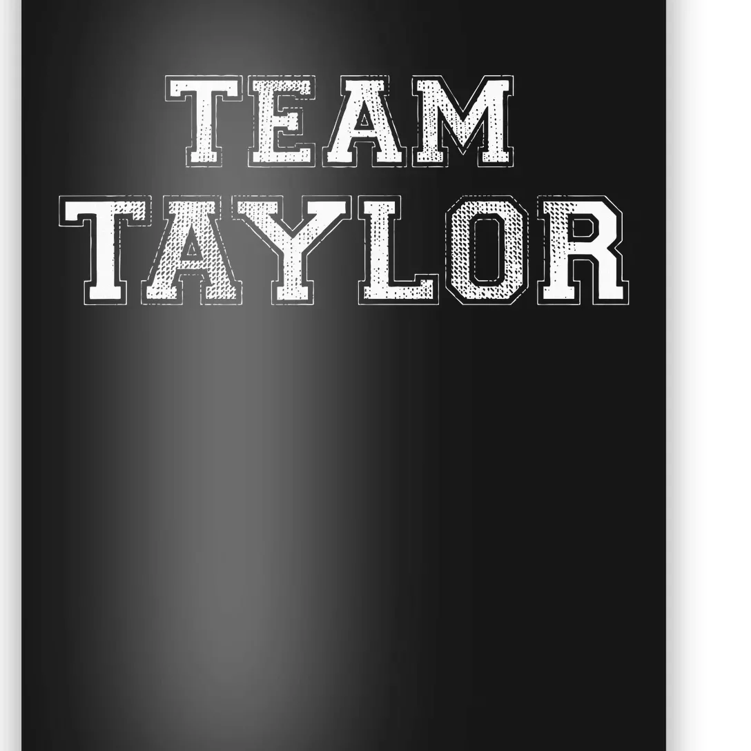 Funny Family Sports Team Taylor Last Name Poster