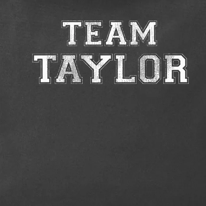 Funny Family Sports Team Taylor Last Name Zip Tote Bag