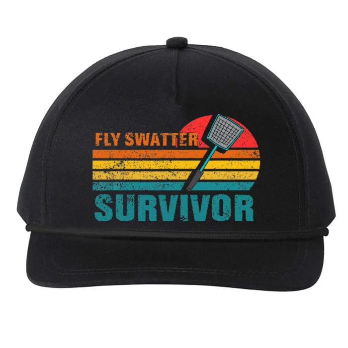 Funny Fly Swatter Survivor Insect Flies Snapback Five-Panel Rope Hat