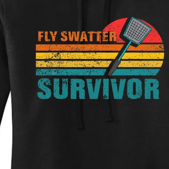 Funny Fly Swatter Survivor Insect Flies Women's Pullover Hoodie