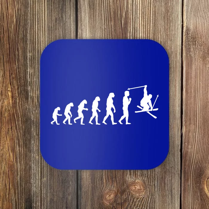 Funny Freestyle Skiing Gift Ski Evolution Cool Gift Coaster