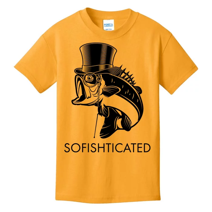 Funny Fancy Sofishticated Kids T-Shirt