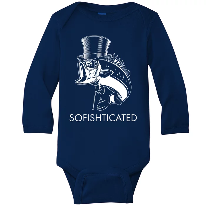 Funny Fancy Sofishticated Baby Long Sleeve Bodysuit