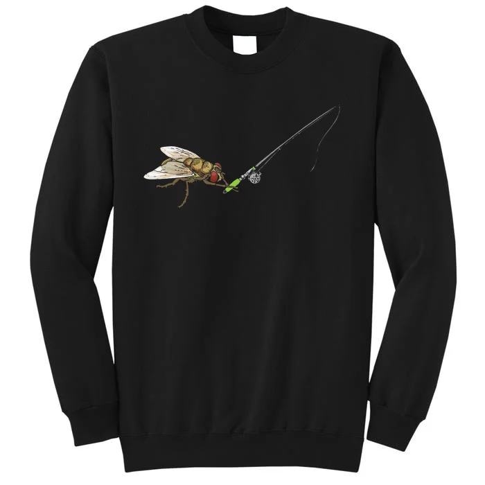 Fly Fishing Sportfishing Angling Angler Funny Joke Pun Tall Sweatshirt