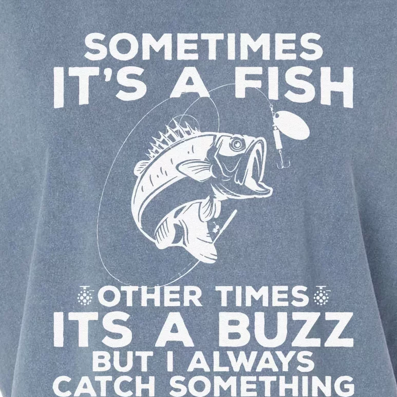 Funny Fishing  Sometimes ItS A Fish Fishing Garment-Dyed Women's Muscle Tee