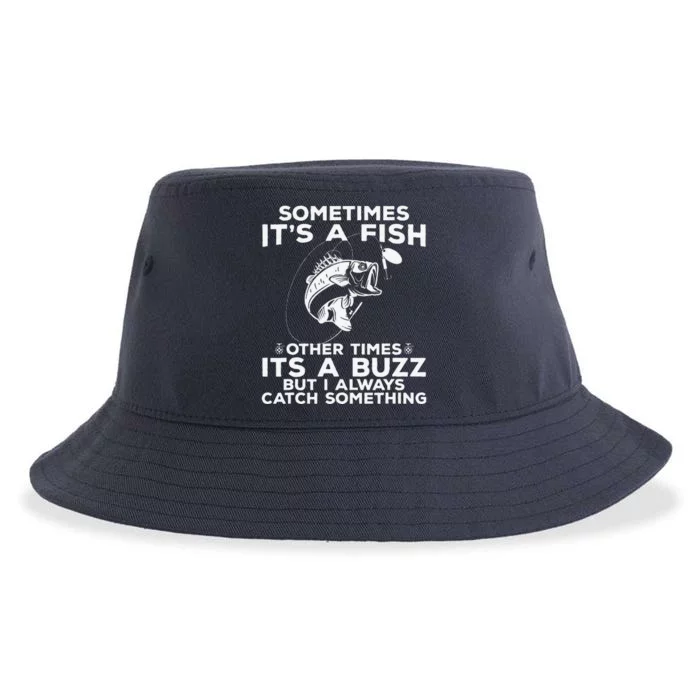 Funny Fishing  Sometimes ItS A Fish Fishing Sustainable Bucket Hat