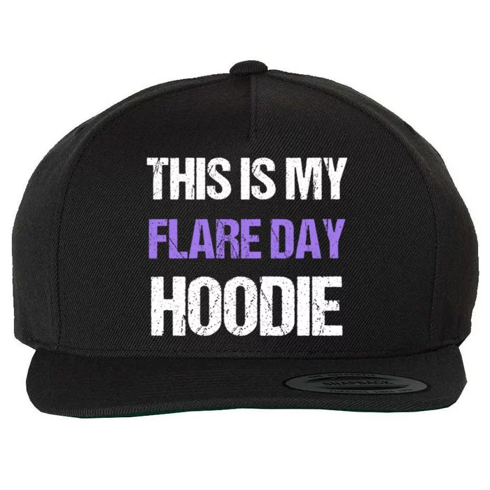 Funny Fibro Spoonie Design Fibromyalgia This Is My Flare Day Gift Wool Snapback Cap