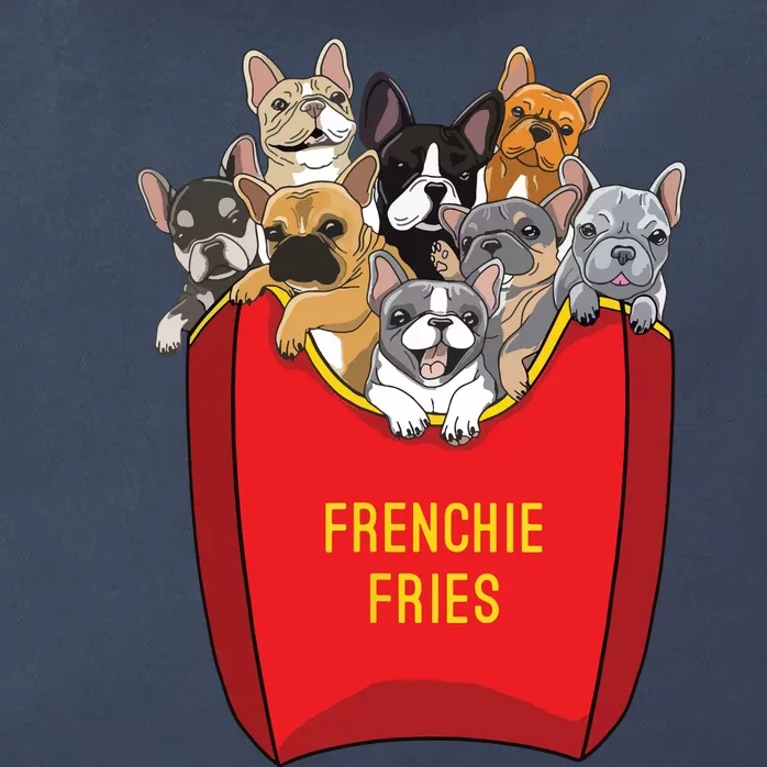 Frenchie Fries Shirts French Bulldog Dog Mom Dog Dad Cute Zip Tote Bag