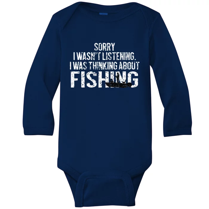 Fishing Funny Sarcasm Quotes Joke Hobbies Humor Baby Long Sleeve Bodysuit