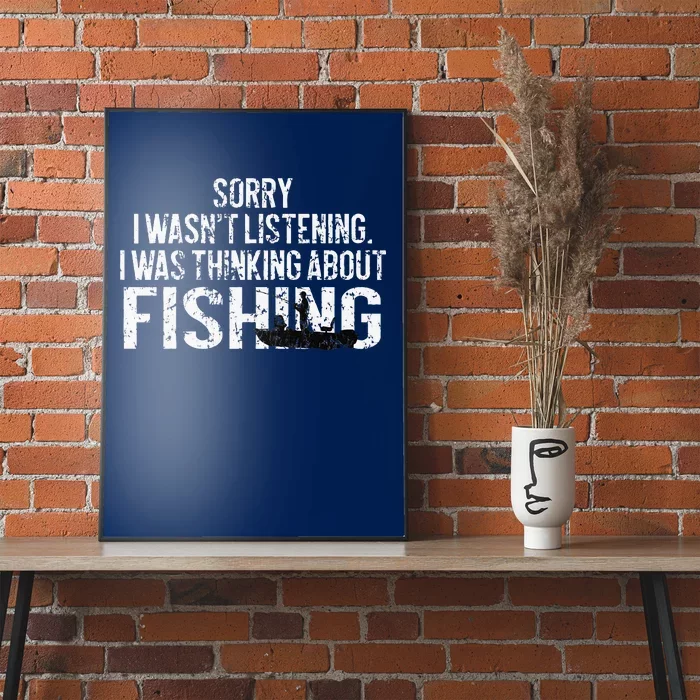 Fishing Funny Sarcasm Quotes Joke Hobbies Humor Poster