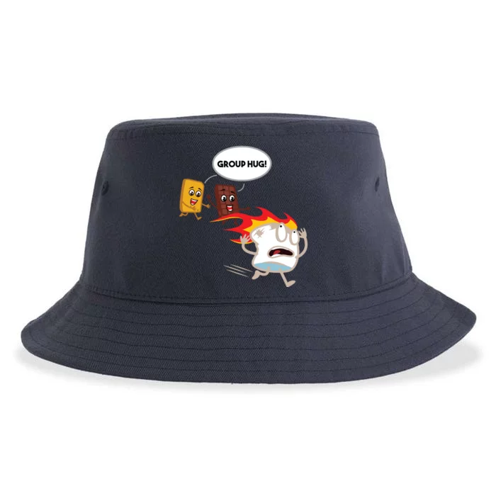 Funny For Smores Camping Roasting Outdoor Women Sustainable Bucket Hat