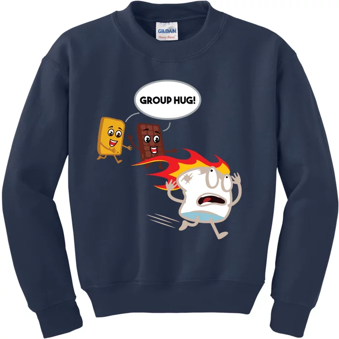 Funny For Smores Camping Roasting Outdoor Women Kids Sweatshirt