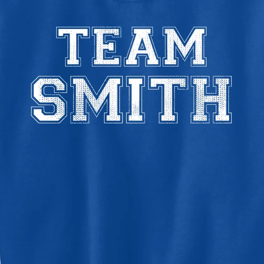 Funny Family Sports Team Smith Last Name Smith Great Gift Kids Sweatshirt