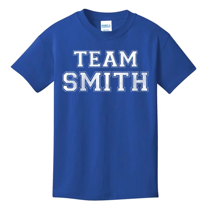 Funny Family Sports Team Smith Last Name Smith Great Gift Kids T-Shirt