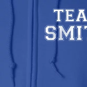 Funny Family Sports Team Smith Last Name Smith Great Gift Full Zip Hoodie