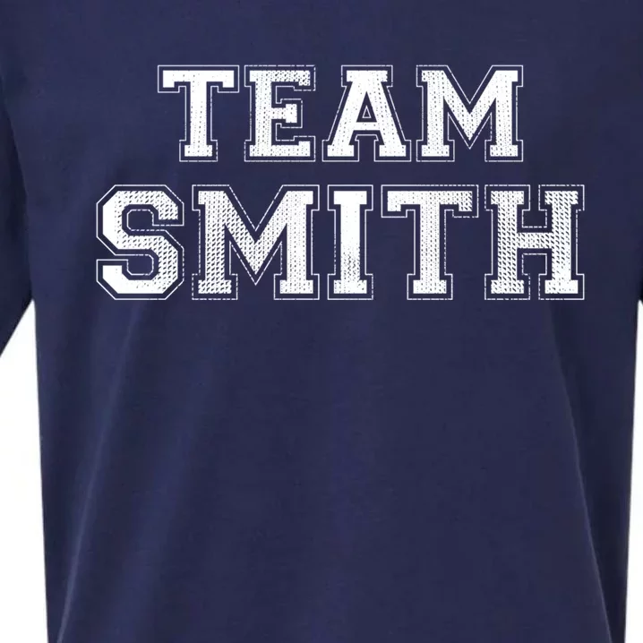 Funny Family Sports Team Smith Last Name Smith Great Gift Sueded Cloud Jersey T-Shirt