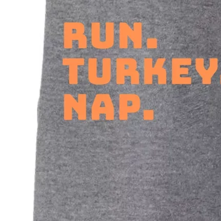 Funny Fall Sayings Thanksgiving Trot Run Turkey Nap Gift Doggie 3-End Fleece Hoodie