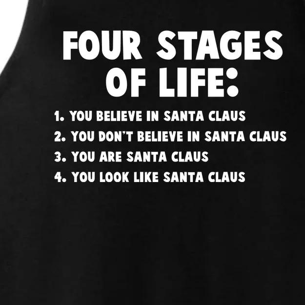 Funny Four Stages Of Life Ladies Tri-Blend Wicking Tank