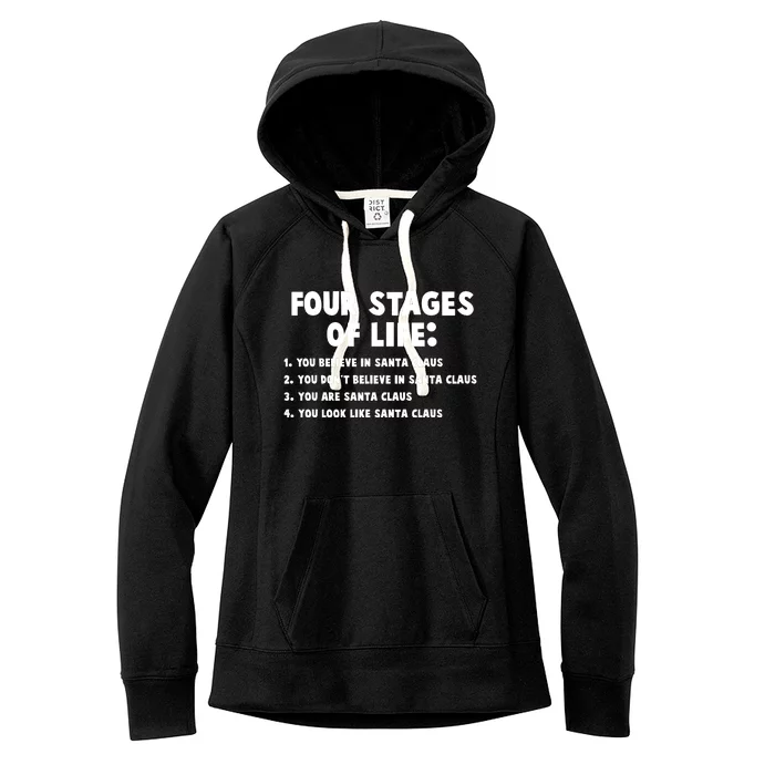 Funny Four Stages Of Life Women's Fleece Hoodie