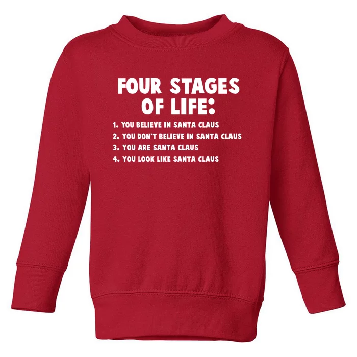 Funny Four Stages Of Life Toddler Sweatshirt