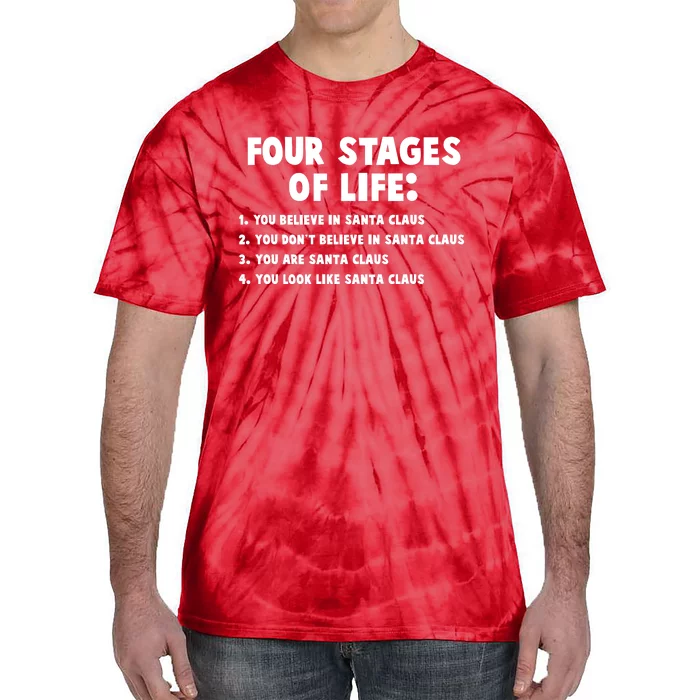 Funny Four Stages Of Life Tie-Dye T-Shirt