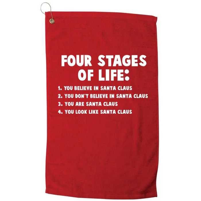 Funny Four Stages Of Life Platinum Collection Golf Towel