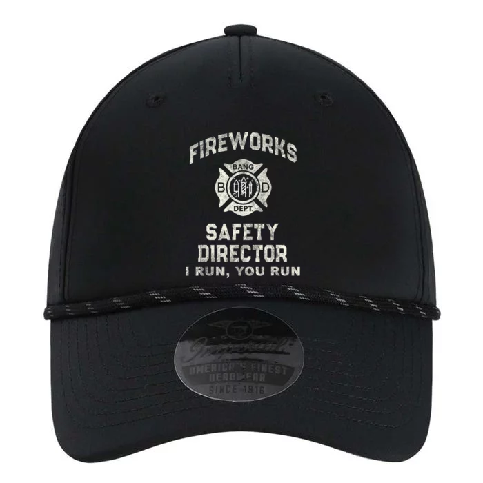 Funny Fireworks Safety Director 4th Of July Pyro Boom Squad Performance The Dyno Cap