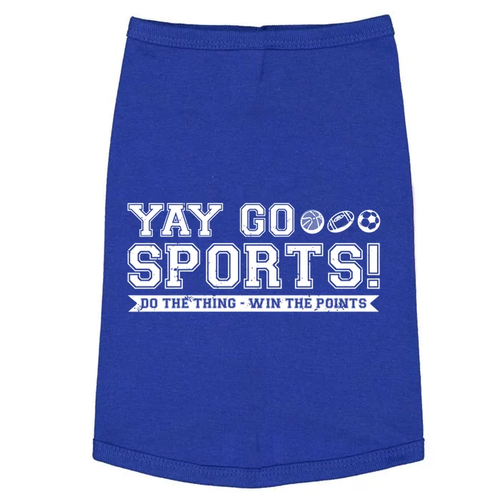 Funny Football Soccer Basketball Team Fan Yay Go Sports Gift Doggie Tank