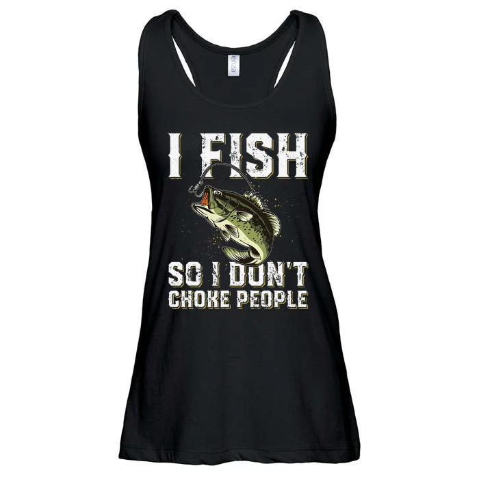 Funny Fishing Saying Ladies Essential Flowy Tank