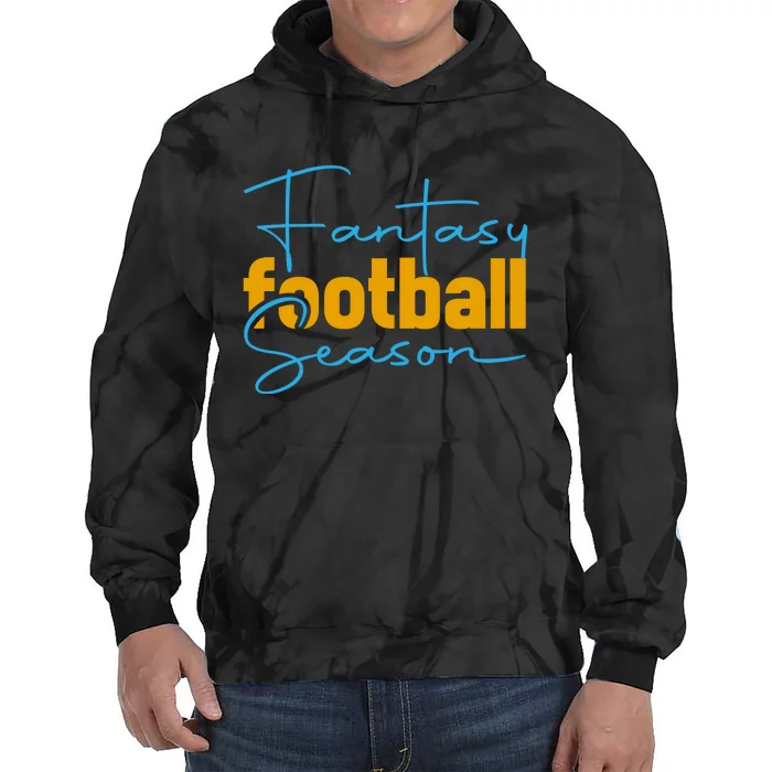 Fantasy Football Season Graphic Tie Dye Hoodie