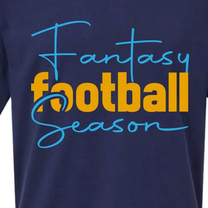 Fantasy Football Season Graphic Sueded Cloud Jersey T-Shirt