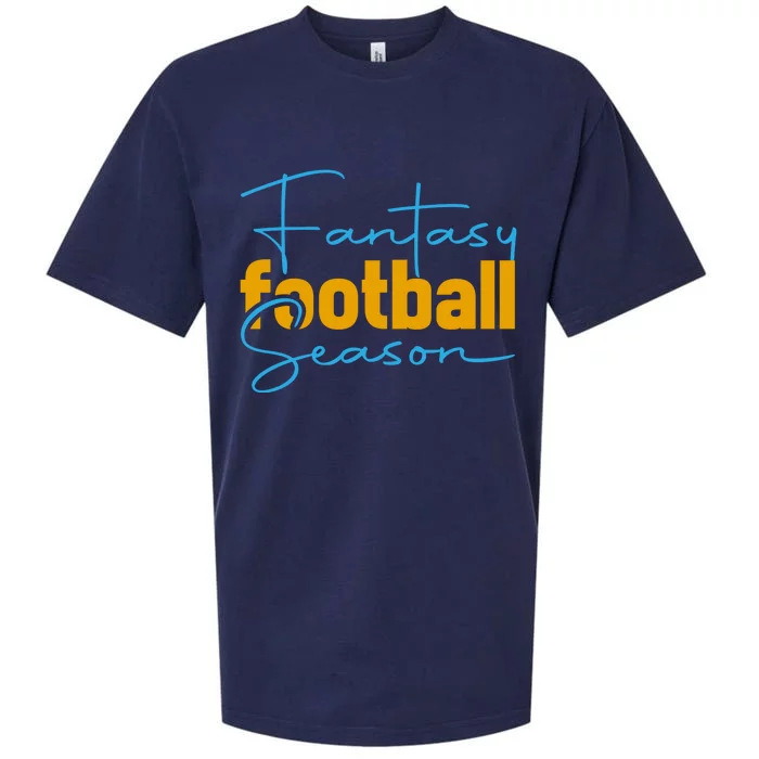 Fantasy Football Season Graphic Sueded Cloud Jersey T-Shirt